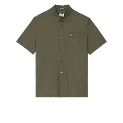 Weekend Offender Borak Pocket Shirt In Castle Green