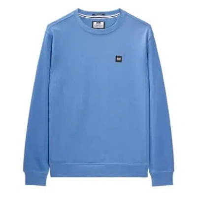 Weekend Offender Ferrer Crew-neck Sweatshirt (coastal Blue)