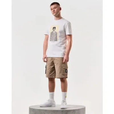 Weekend Offender Mascia Cargo Shorts In Stone In Brown