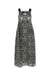 Weekend Printed Cotton Moli Dress In Black