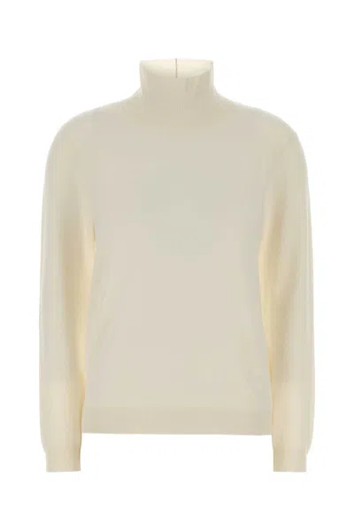 Weekend Stretch Silk Blend Sweater In Yellow