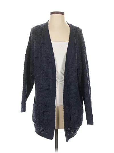 Pre-owned Weekend Suzanne Betro Cardigan Sweater In Blue