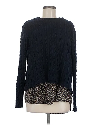 Pre-owned Weekend Suzanne Betro Pullover Sweater In Blue