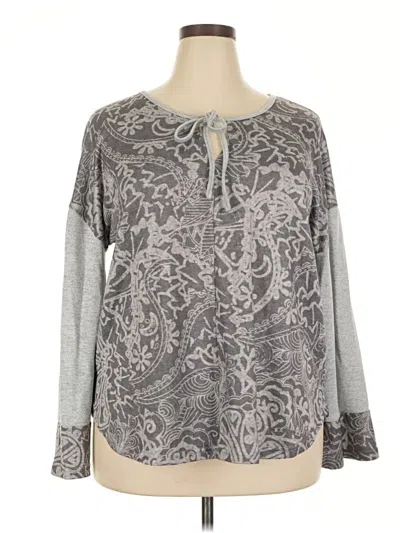 Pre-owned Weekend Suzanne Betro Pullover Sweater In Gray