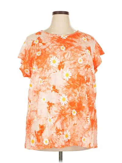 Pre-owned Weekend Suzanne Betro Short Sleeve T-shirt In Orange