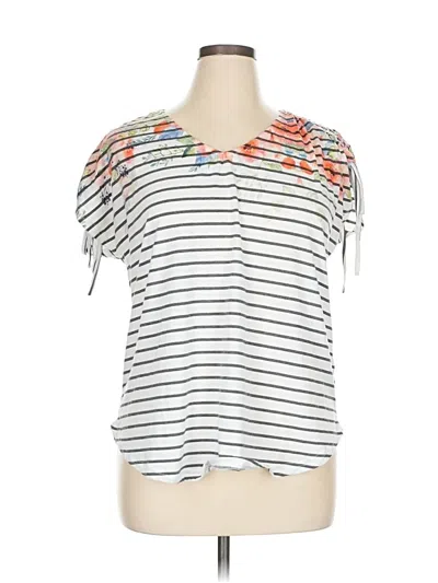 Pre-owned Weekend Suzanne Betro Short Sleeve T-shirt In White