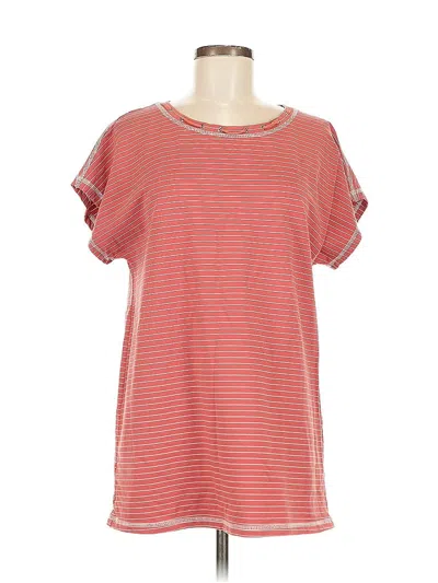 Pre-owned Weekend Suzanne Betro Short Sleeve Top Red Boatneck Tops