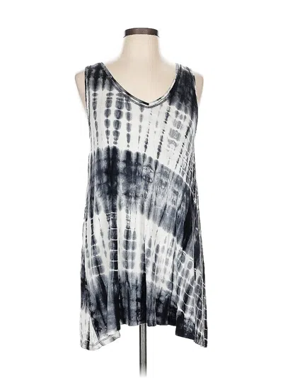 Pre-owned Weekend Suzanne Betro Sleeveless Top Gray V Neck Tops
