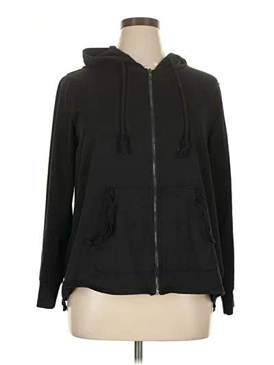 Pre-owned Weekend Suzanne Betro Zip Up Hoodie In Black