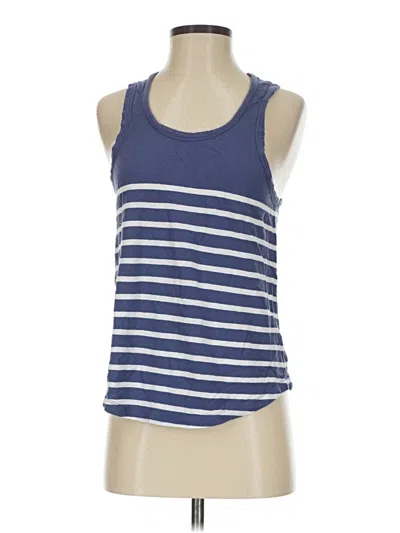 Pre-owned Weekend Tank Top Blue Halter Neckline Tops