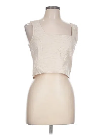 Pre-owned Weekend Tank Top Ivory Strapless Neckline Tops