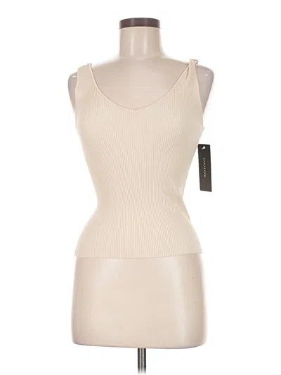 Pre-owned Weekend Tank Top Ivory Strapless Neckline Tops In White