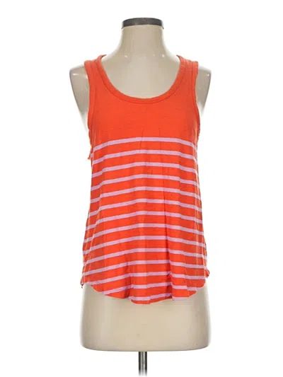 Pre-owned Weekend Tank Top Orange Halter Neckline Tops