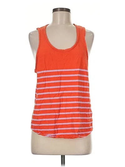 Pre-owned Weekend Tank Top Orange Halter Neckline Tops