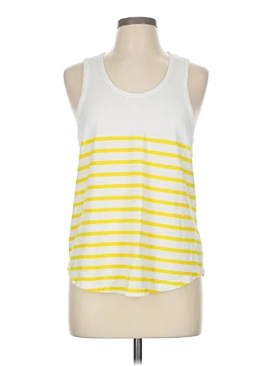 Pre-owned Weekend Tank Top Yellow Halter Neckline Tops