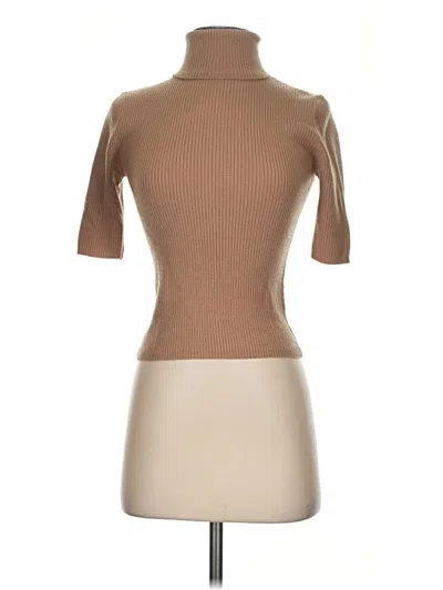 Pre-owned Weekend Turtleneck Sweater In Tan