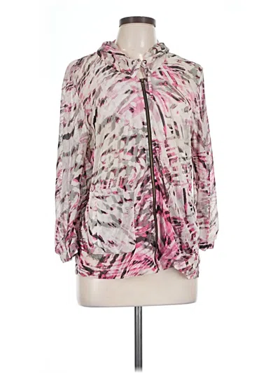 Pre-owned Weekends By Chico's 3/4 Sleeve Blouse In Pink