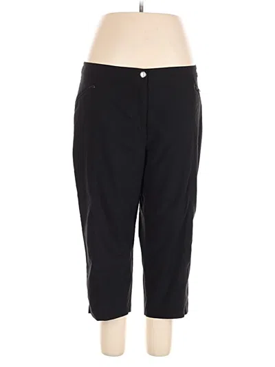 Pre-owned Weekends By Chico's Active Pants In Black