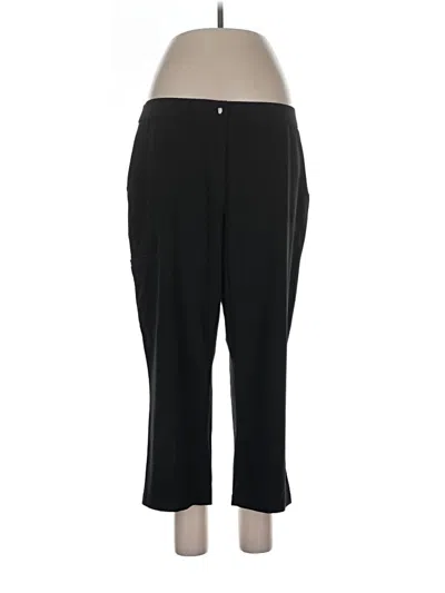 Pre-owned Weekends By Chico's Active Pants In Black