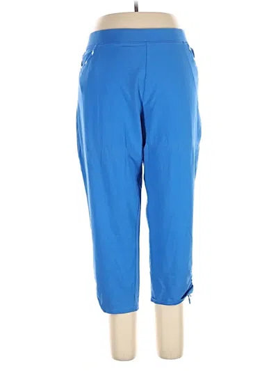 Pre-owned Weekends By Chico's Active Pants In Blue