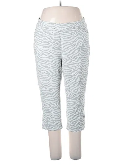 Pre-owned Weekends By Chico's Active Pants In Silver