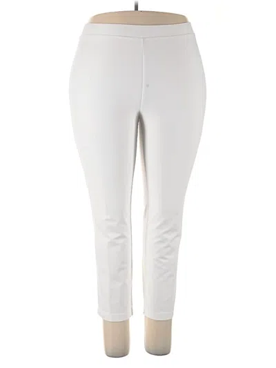 Pre-owned Weekends By Chico's Active Pants In White