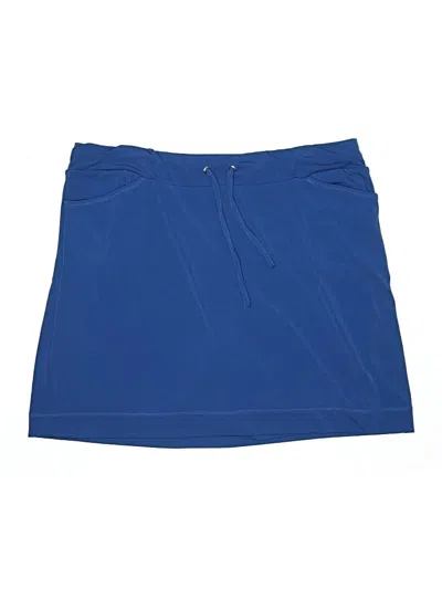 Pre-owned Weekends By Chico's Active Skort In Blue