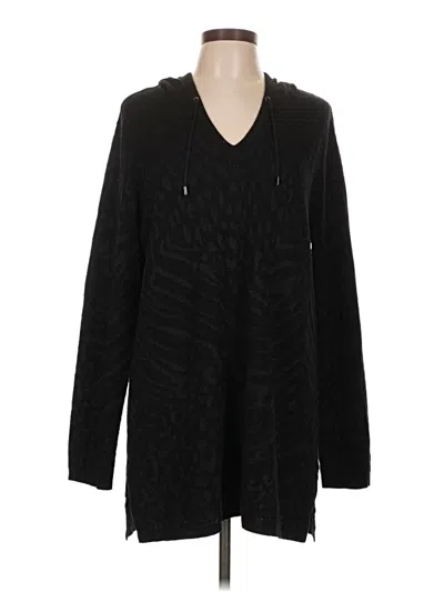 Pre-owned Weekends By Chico's Cardigan Sweater In Black