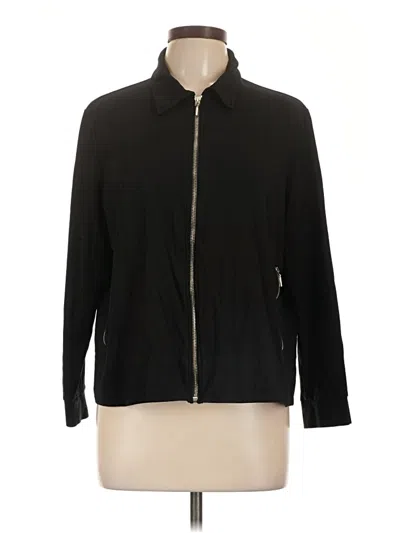 Pre-owned Weekends By Chico's Cardigan Sweater In Black