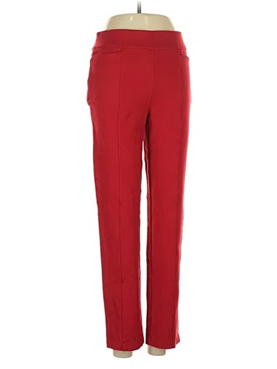 Pre-owned Weekends By Chico's Casual Pants In Red