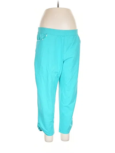 Pre-owned Weekends By Chico's Casual Pants In Teal