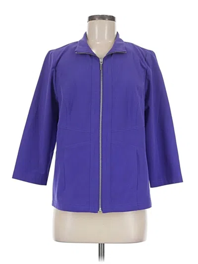 Pre-owned Weekends By Chico's Jacket In Purple