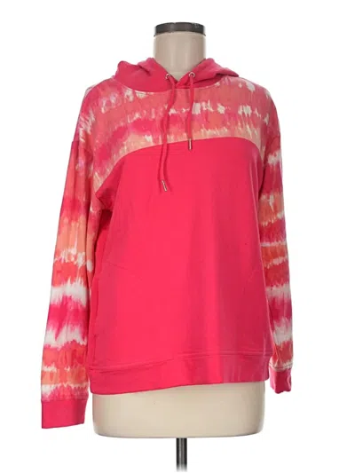Pre-owned Weekends By Chico's Pullover Hoodie In Pink