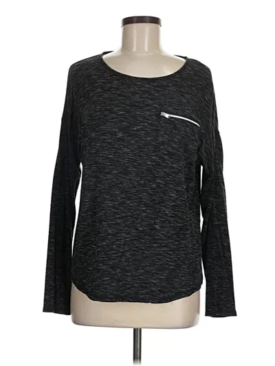 Pre-owned Weekends By Chico's Pullover Sweater In Black