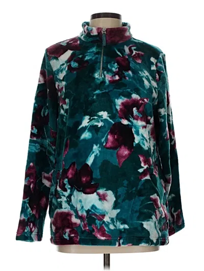 Pre-owned Weekends By Chico's Pullover Sweater In Blue