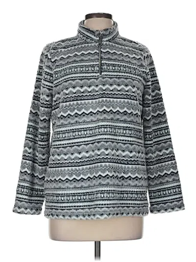Pre-owned Weekends By Chico's Pullover Sweater In Gray