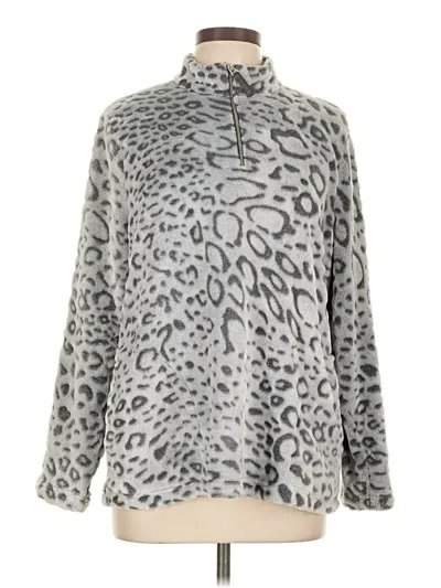 Pre-owned Weekends By Chico's Pullover Sweater In Silver