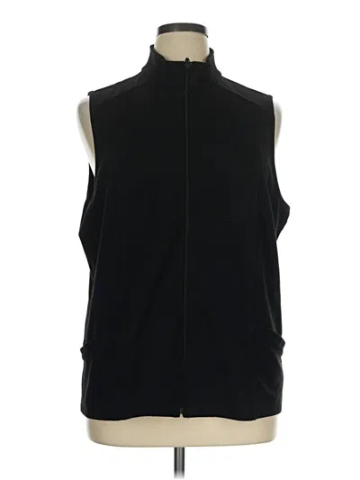 Pre-owned Weekends By Chico's Sweater Vest In Black
