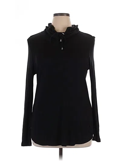 Pre-owned Weekends By Chico's Turtleneck Sweater In Black