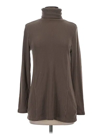 Pre-owned Weekends By Chico's Turtleneck Sweater In Brown