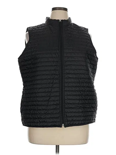 Pre-owned Weekends By Chico's Vest In Black