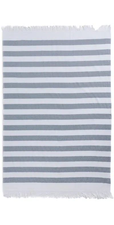 Weezie Beach Towel Coastal Navy Stripe
