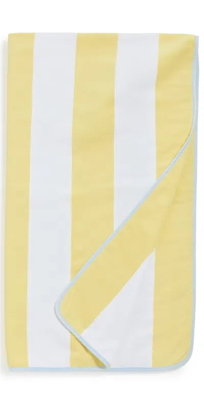 Weezie Beach Towel Yellow Stripe