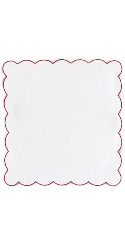 Weezie Dinner Napkin Cranberry In Red