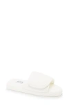 Weezie Gender Inclusive Adjustable Slide Slippers In White
