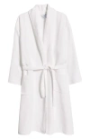 Weezie Gender Inclusive Long Spa Robe In White