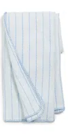 Weezie Herringbone Throw Blanket Sky In White