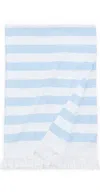 Weezie Packable Beach Towel Hydrangea Blue In Blue