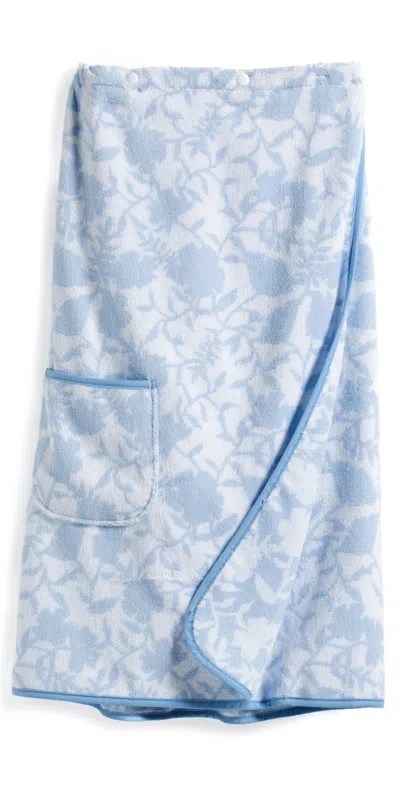 Weezie Towel Wrap French Blue Floral