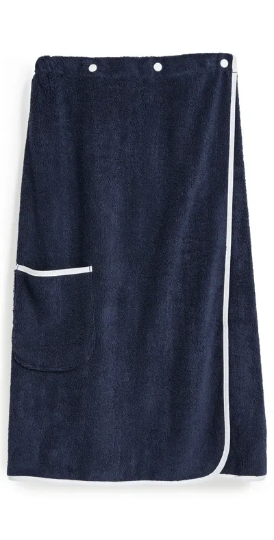 Weezie Towel Wrap Navy In Blue
